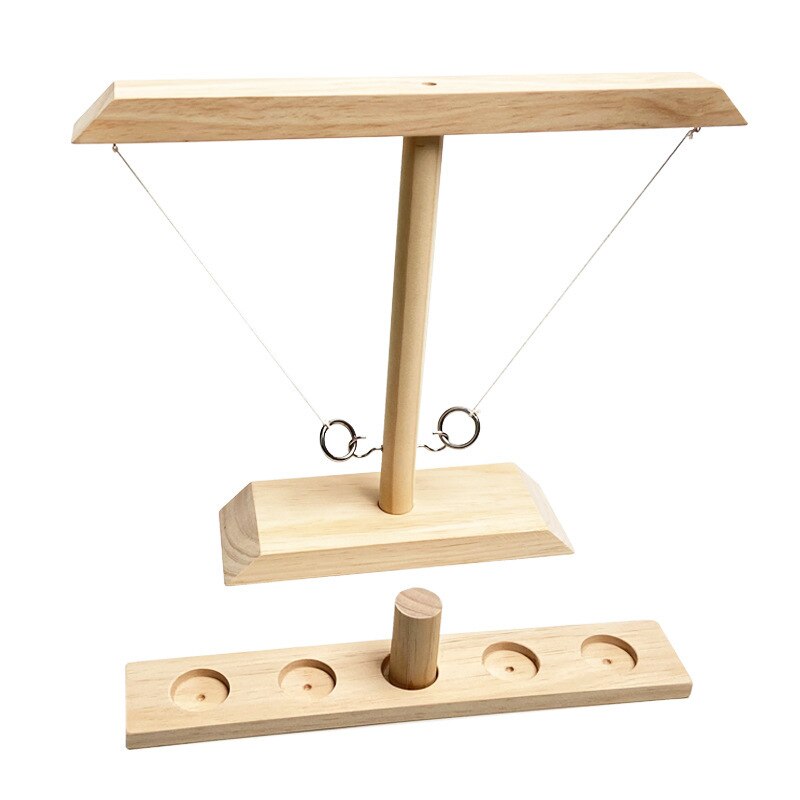 Ring Werfen Spiel Neue Partei Spielzeug Freizeit Industriellen Stil Bar Trinken Einkaufen Handgemachte Holz schnelllebigen Interaktive Spiel Für Riegel Heimat: L Holz Farbe