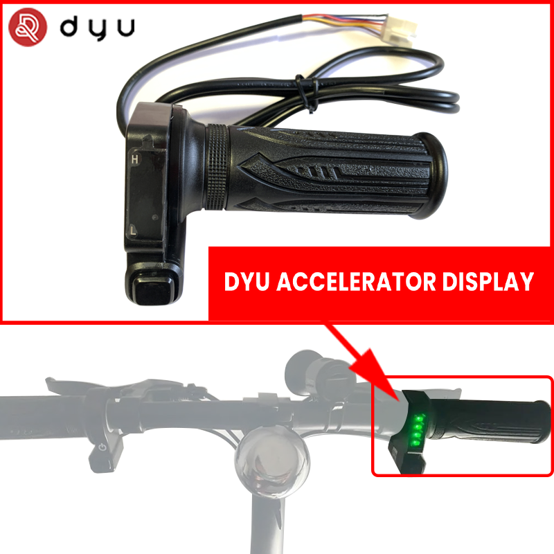 Original DYU D3F Throttle Accelerator Display KH-DX 36V and 48V for DYU Electric Bike and JETSON Bolt Pro Compatible with Atlas