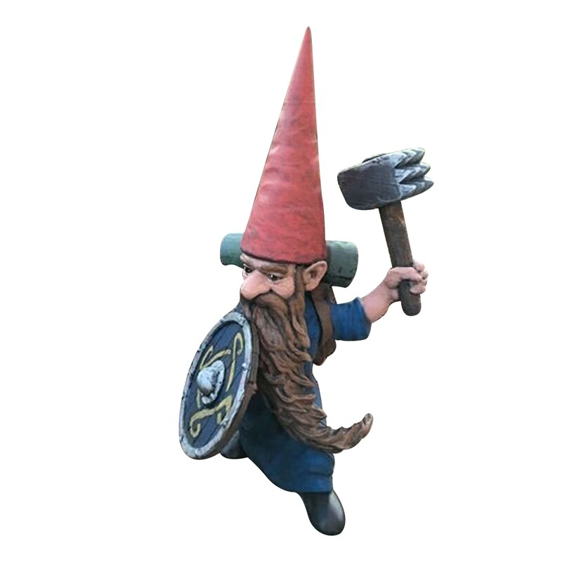 Gnome Ridder In Volledige Armor Holding Sword Tuin Gnome Warrior Tuin, Outdoor Tuin Standbeeld: Roze