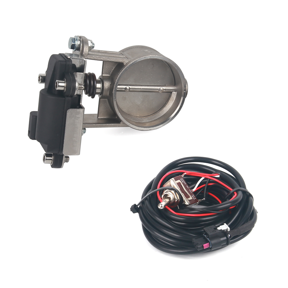 Válvula de controle de exaustão elétrica 51mm/60mm/63mm/70mm/76mm válvula de controle de exaustão-baixa pressão para escapamento catback downpipe