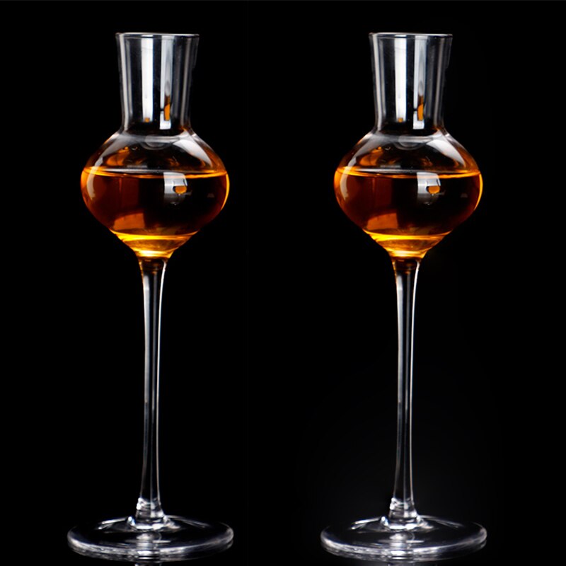 120ml Whisky Aroma Copa vaso vino Escocia Whisky oliendo taza de cristal copa de coñac Tulip Aroma vasos de degustación