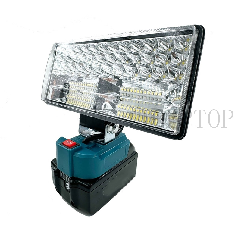For makita 18v bl1430 bl1830 li- ion batteri led arbeidslys 3/5/8 tommers lommelykt nødlampe campinglampe arbeidsplasslys