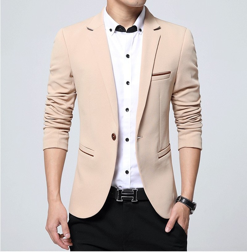 Zogaa Lente Herfst Luxe Mannen Blazer Casual Business Katoen Slim Fit Jasje Mannelijke Plus Size M-5XL Blazer Masculino