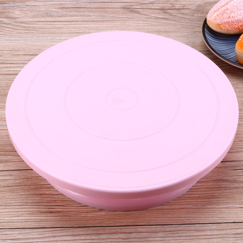 Plastic Taart Draaitafel Roterende Anti-Slip Taart Decoreren Draaitafel Taart Draaitafel Ronde Cake Stand Keuken Bakken Tools