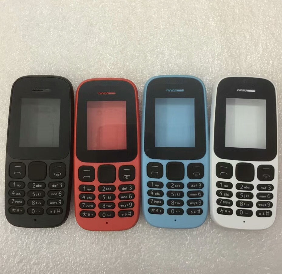 Neue Volle Telefon Gehäbenutzen Abdeckung fallen + Englisch Tastatur Für Nokia 105 TA-1010