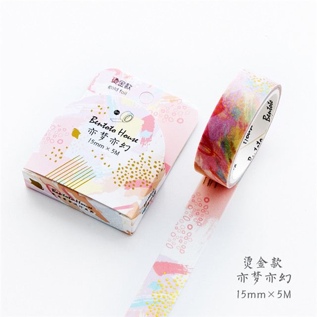 Verschiedene Blumenfolien-Washi-Band zum Selbermachen, dekoratives Maskierung-Klebeband für Scrapbooking und Telefondekoration: Licht Grau