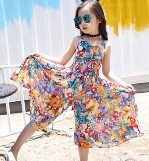 Mono de playa bohemio Floral para niñas, ropa de bebé, monos para niños de 5, 6, 7, 8, 9, 10, 11, 12 años 38: 5 años