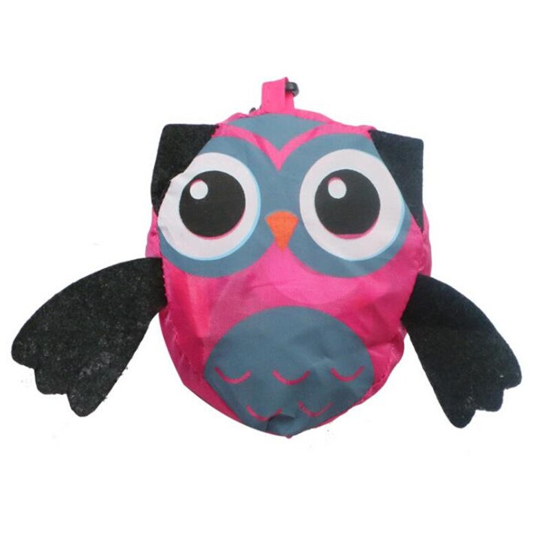 Simpatico sacchetto della spesa pieghevole a forma di gufo animale borsa riutilizzabile borsa a tracolla da viaggio portatile borse pieghevoli organizer per la casa