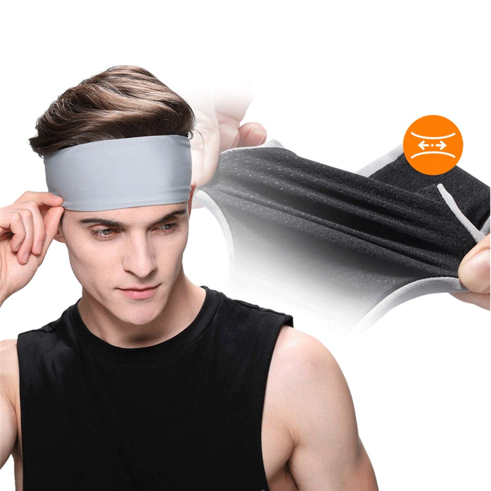 Banda elástica para el pelo para hombre y mujer, vinchas deportivas para la cabeza, diademas para Yoga, accesorios para el cabello, banda de seguridad