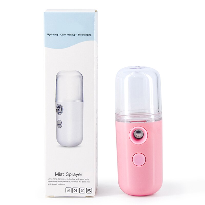 Portable Sprayer Mini Alcohol Disinfectant Nano Cold Spray Bullet Electric Atomizer Anytime Anywhere Disinfecting Spray Tool: 1