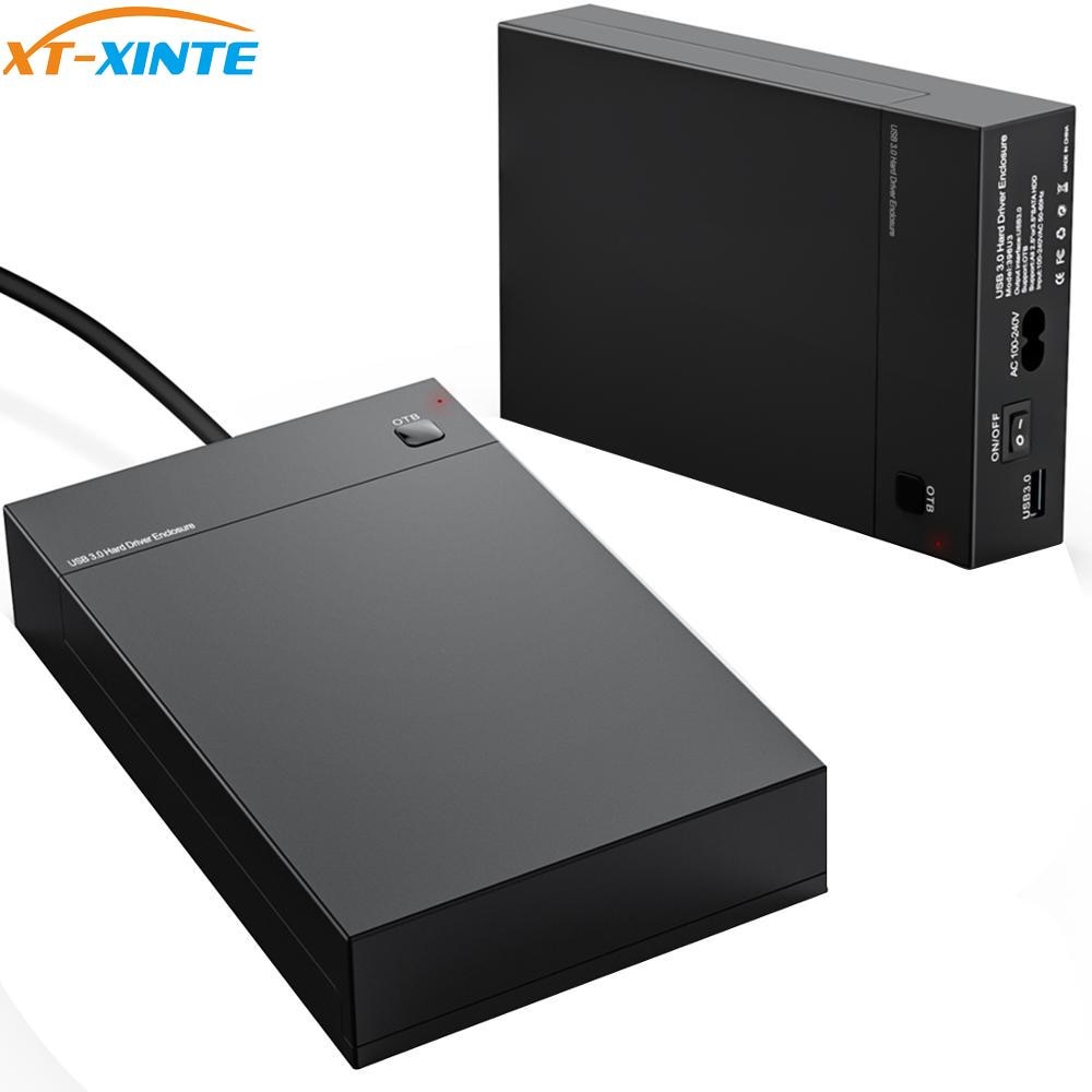 Hard Drive Disk External Enclosure USB 3.0 2.5" 3.5" SATA SSD HDD Disk Case Box Support UASP 8TB Drives OTB One Touch Backup