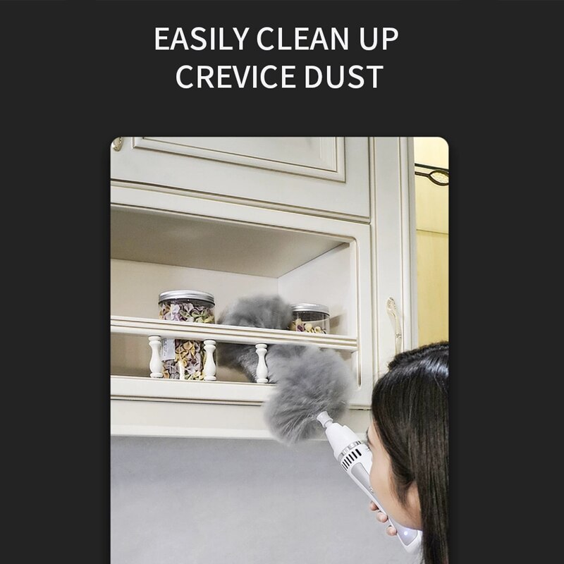 Electric feather duster, 360-degree electrostatic duster, feather blanket, household dust collector