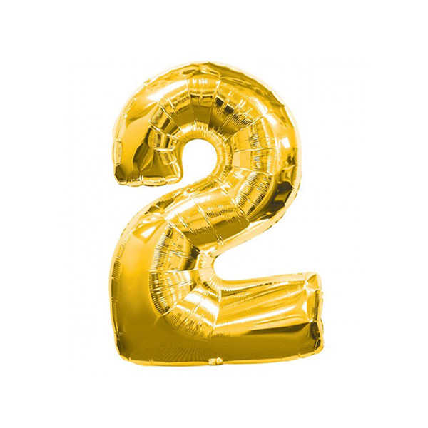 Gold Color Gold 2 Figure Foil Balloon