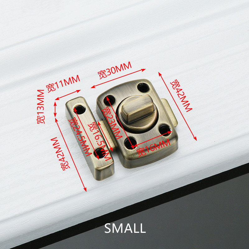 Universal Door Latch Gate Latch Security Sliding Door Lock Door Bolt Zinc Alloy with Screws Latch: E1