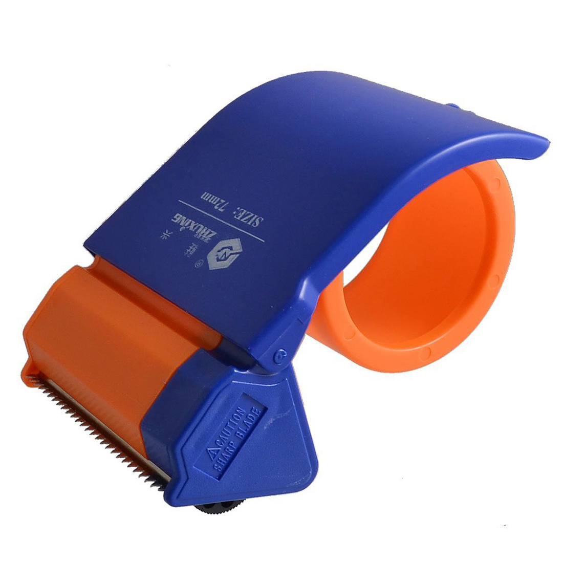 ZHUXING Blauw Oranje 3 "Breedte Verpakking Sealing Tape Roll Dispenser Cutter