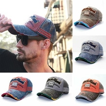 Unisex Vintage Oude Shabby 1969 Baseball Cap Verstelbare Denim Noodlijdende Trucker Hoed Paar Zonnehoed