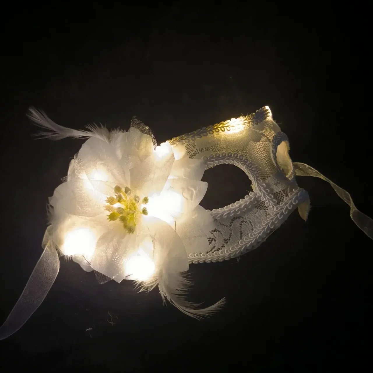 Victoriaans Venetiaans Kanten Bloemmasker Voor Halloween En Kostuums Feesten