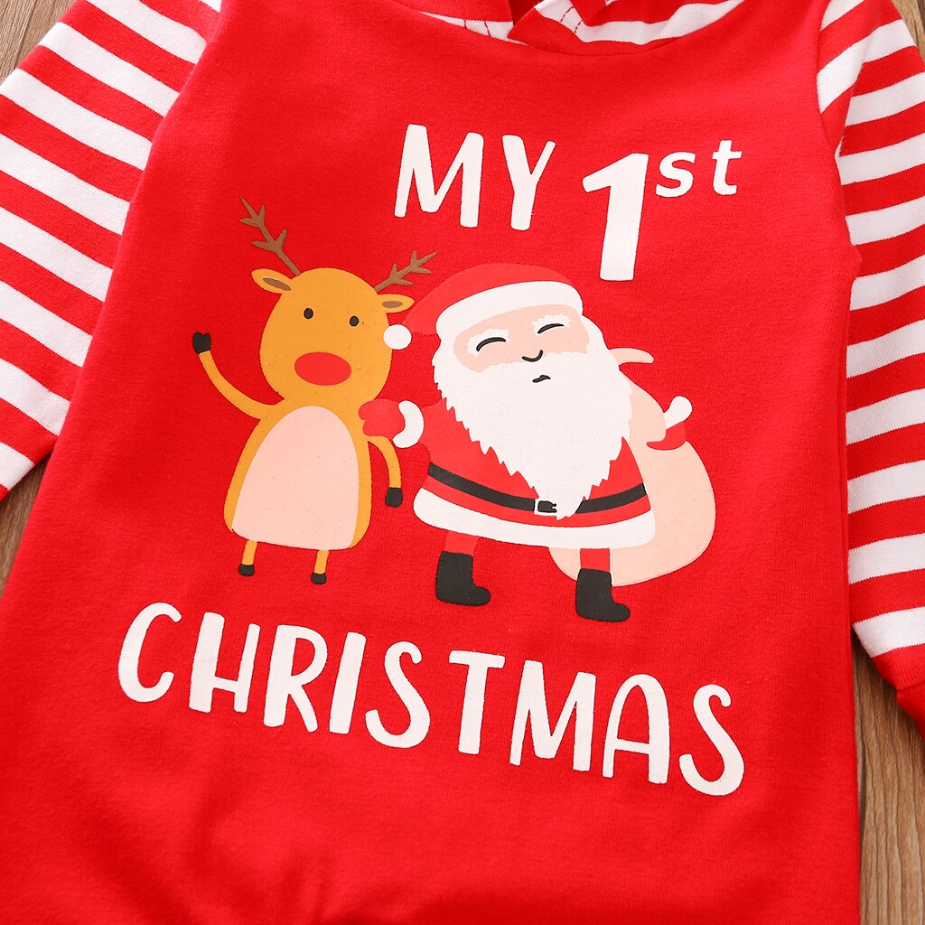 Winter Newborn Fleece One-Pieces Rompers Baby Clothing Girls Hoodie Fluffy Boys Clothes Toddler Warm Sleepwear Christmas