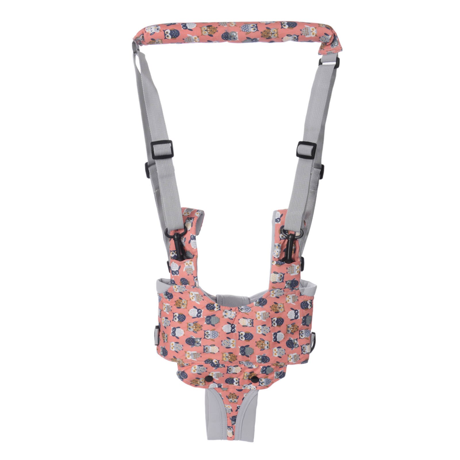 Harnais de marche à main réglable pour bébé de plus de 8 mois, Assistant de marche pour tout-petit avec entrejambe détachable pour bébé: Rose