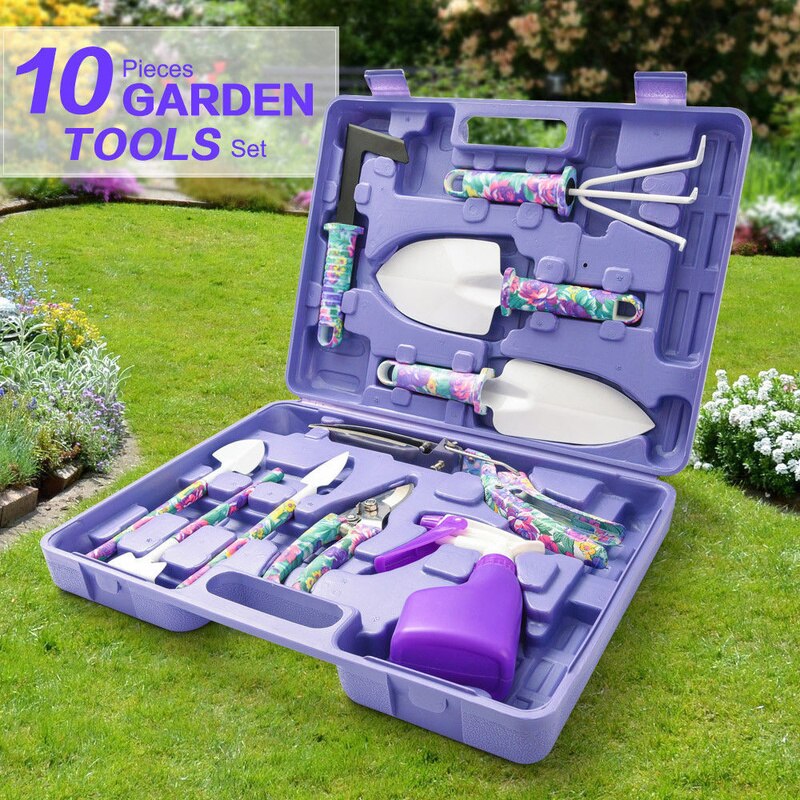 5/10pcs/Set Garden Plant Tool Set Shovel Rake Clippers Irrigation Watering Tool Garden Pruning Planting Gardening Tools Kit