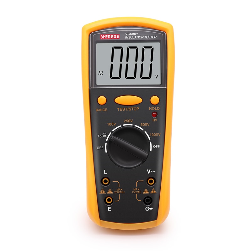 Insulation resistance tester VC60B+ digital megohmmeter insulation tester insulation shaker is better than BM500