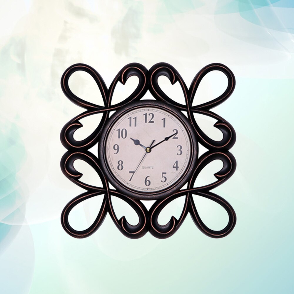 Reloj de pared con esfera Vintage europeo ahuecado, silencioso, 3D, decorativo, grande, para sala de estar, dormitorio, cocina, dorado