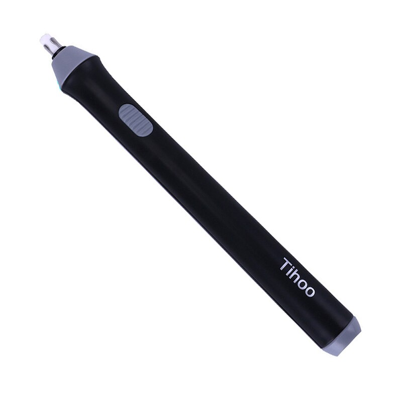 Black Gray Automatic Electric Rotate Eraser Pen School Students Sketch Painting Correction Stationery Supplies: Style 1