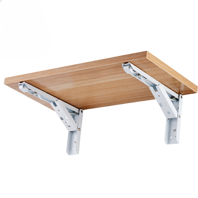Soporte triangular plegable montado en la pared, banco, mesa, estante de almacenamiento, Hardware de muebles, estante de almacenamiento de resorte pesado