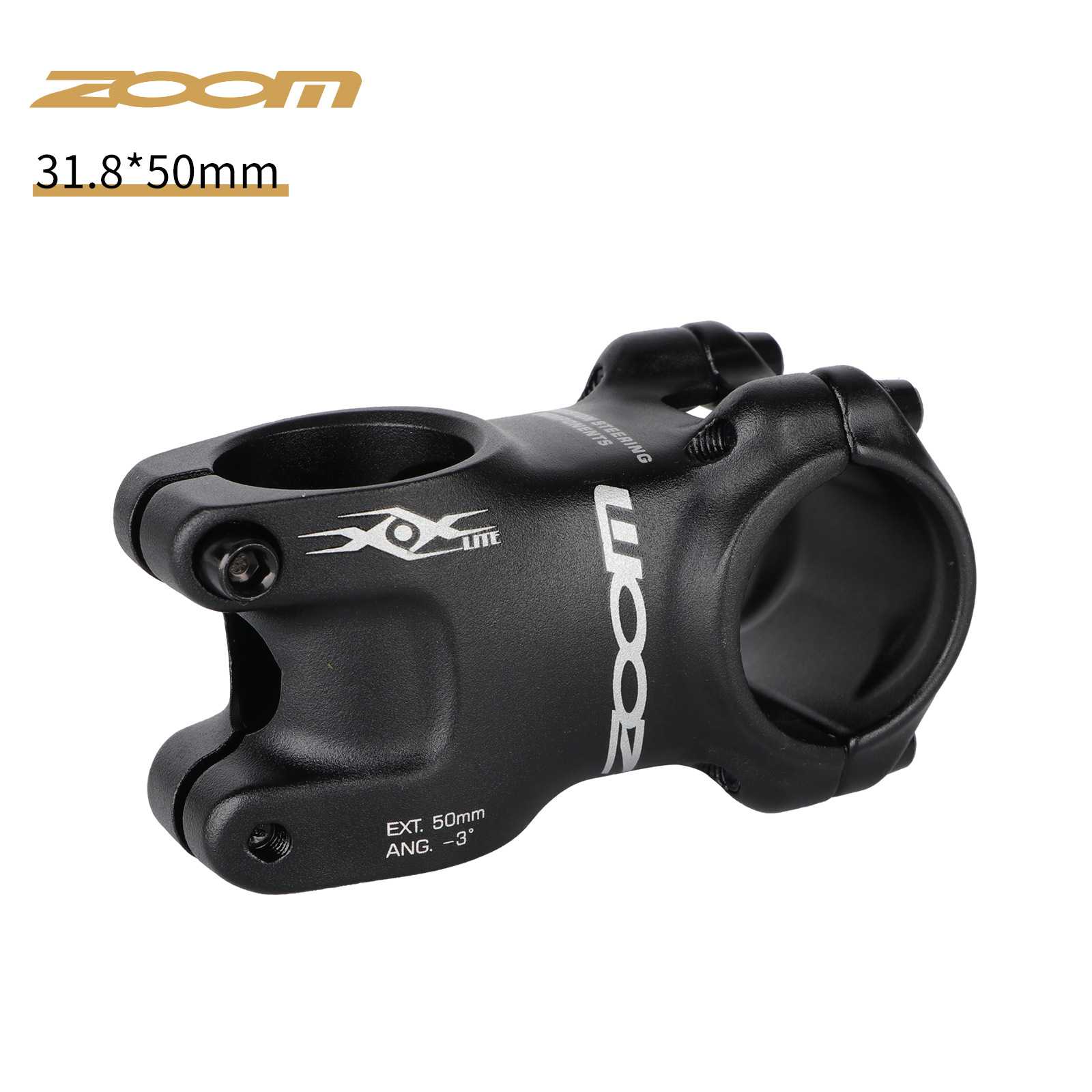 Zoom 31.8mm Bike Stem Ultralight Aluminum + - 3 Degrees Mountain Road Bike Bicycle MTB 40 50 60MM: Yellow