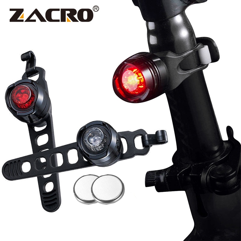 Zacro Fiets Fiets Voor Achter Staart Helm Rood Flash Lights 3 Modes Veiligheidswaarschuwing Lamp Waterdicht Fietsen Veiligheid Licht
