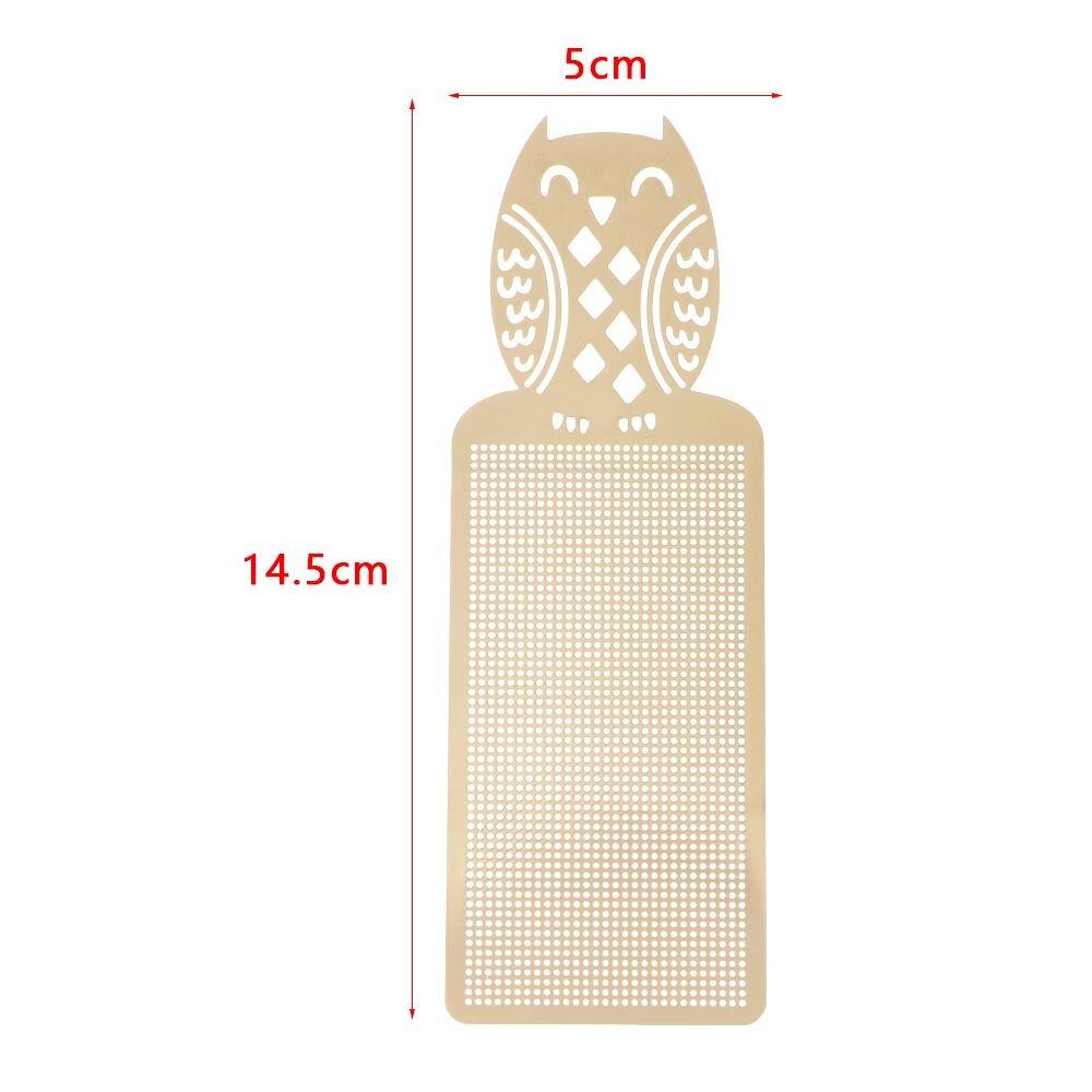 DIY Craft Cross Stitch Bookmark Cute Butterfly Owl Metal Silver Golden Needlework Embroidery Counted Cross-Stitching Kit