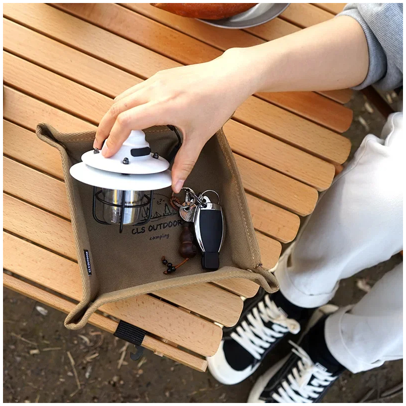 1pc Portable Camping Organizer Tray - Compact Home and Travel Storage Box for Clutter-Free Camping