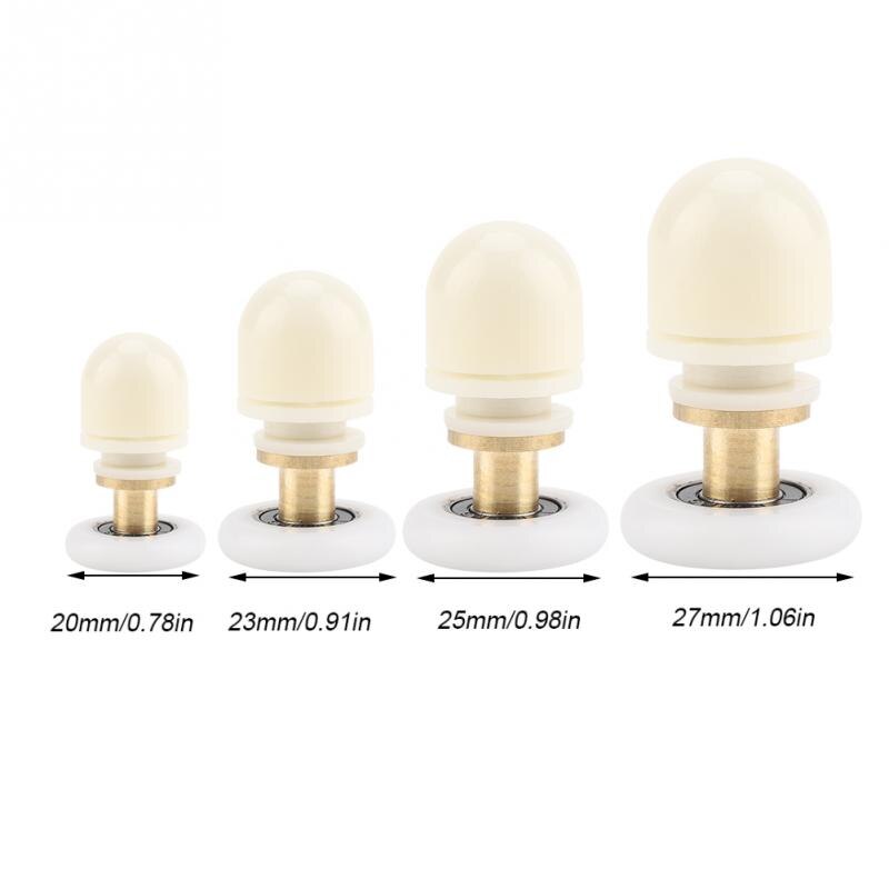 8 Stks/set Messing Abs Douche Deur Roller Glazen Douchedeur Lopers Katrol Badkamer Deuren Hardware Accessoires