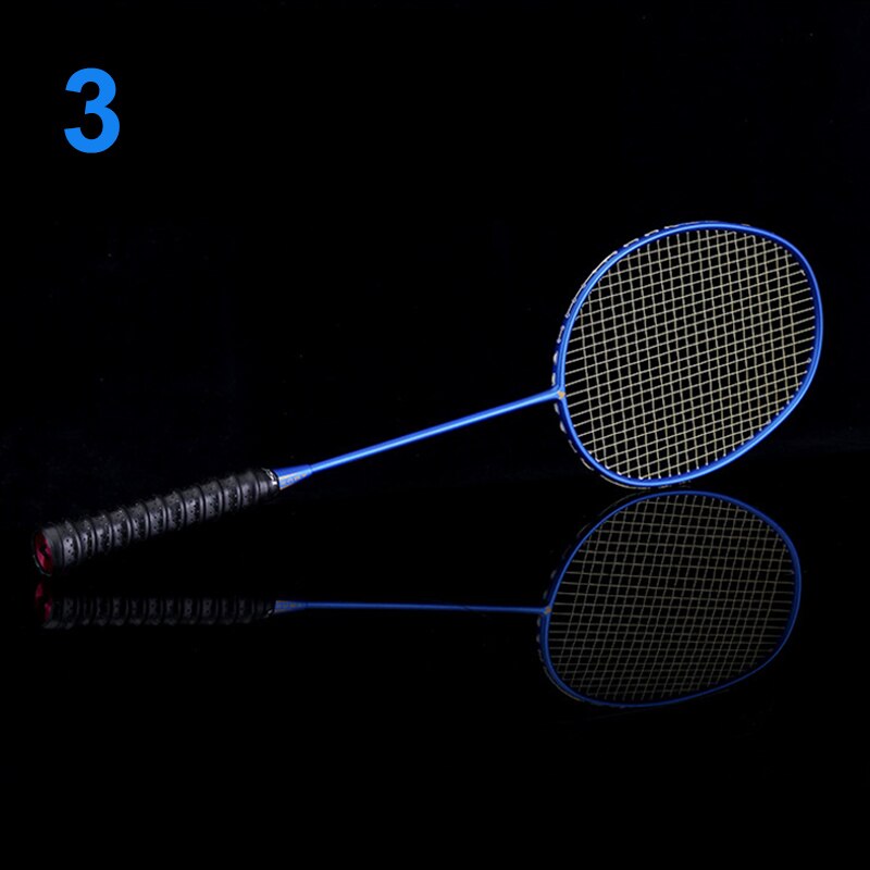 Ultralight 6U Badminton Racket Carbon Portable Free Grips Sports: 3