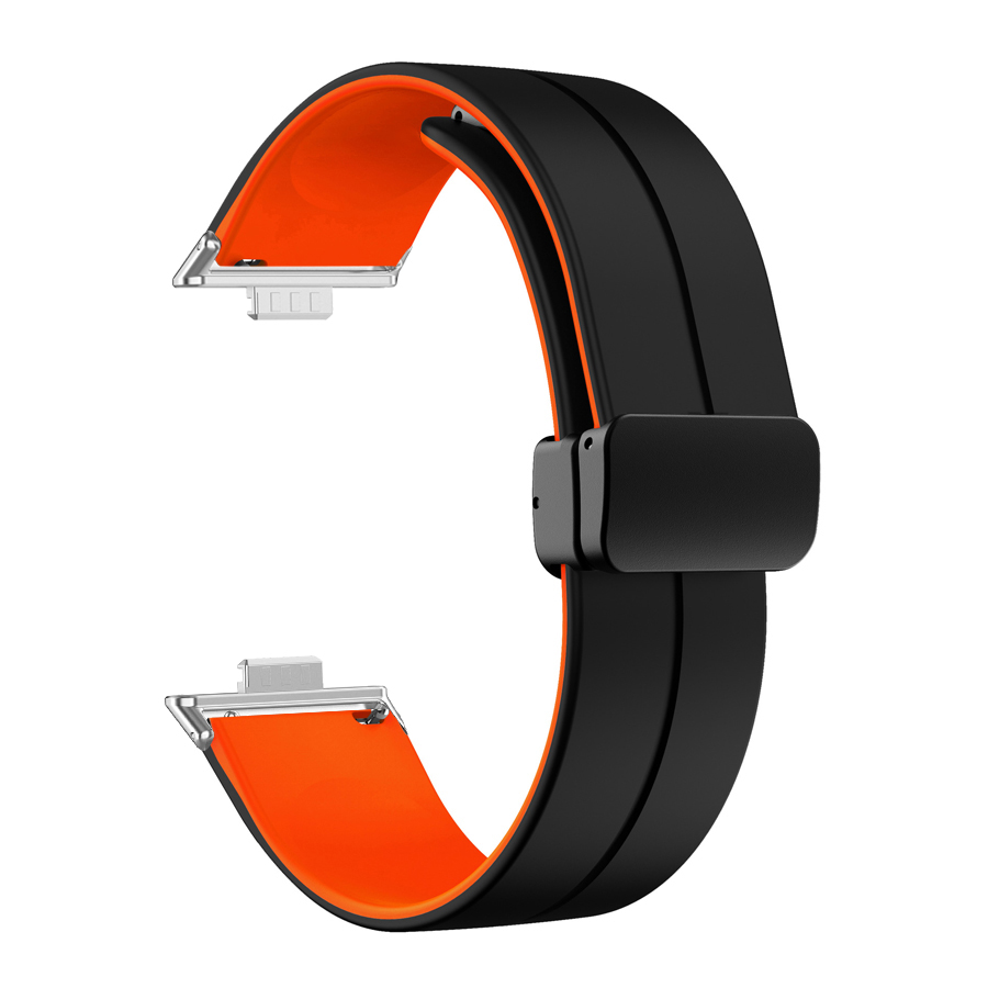 Magnetic Buckle Silicone Watch Band For Huawei Watch Fit 4 Pro Strap Replacement Correa Bracelet For Huawei Fit 3 Accessories: M / 橄榄绿