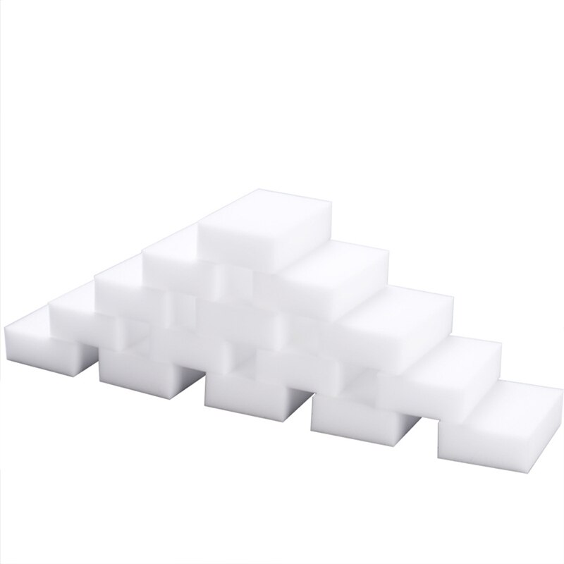 100 Stuks 100*60*20Mm Wit Melamine Spons Magische Spons Gum Voor Keuken Kantoor Badkamer Schoon Accessoire/Dish Cleaning Nano