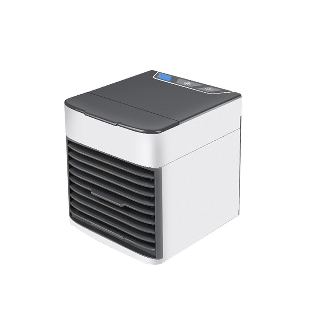 7 Light USB Mini Portable Air Conditioner Air Cooler Fan Desktop Space Cooler Personal Space Air Cooling Fan For Room Home: Chocolate