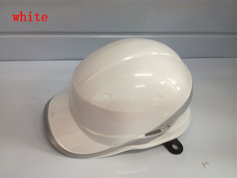 Casco de seguridad con aislamiento de Material ABS, casco de trabajo con raya de fósforo, protección aislante para sitio de construcción, 102018: Blanco