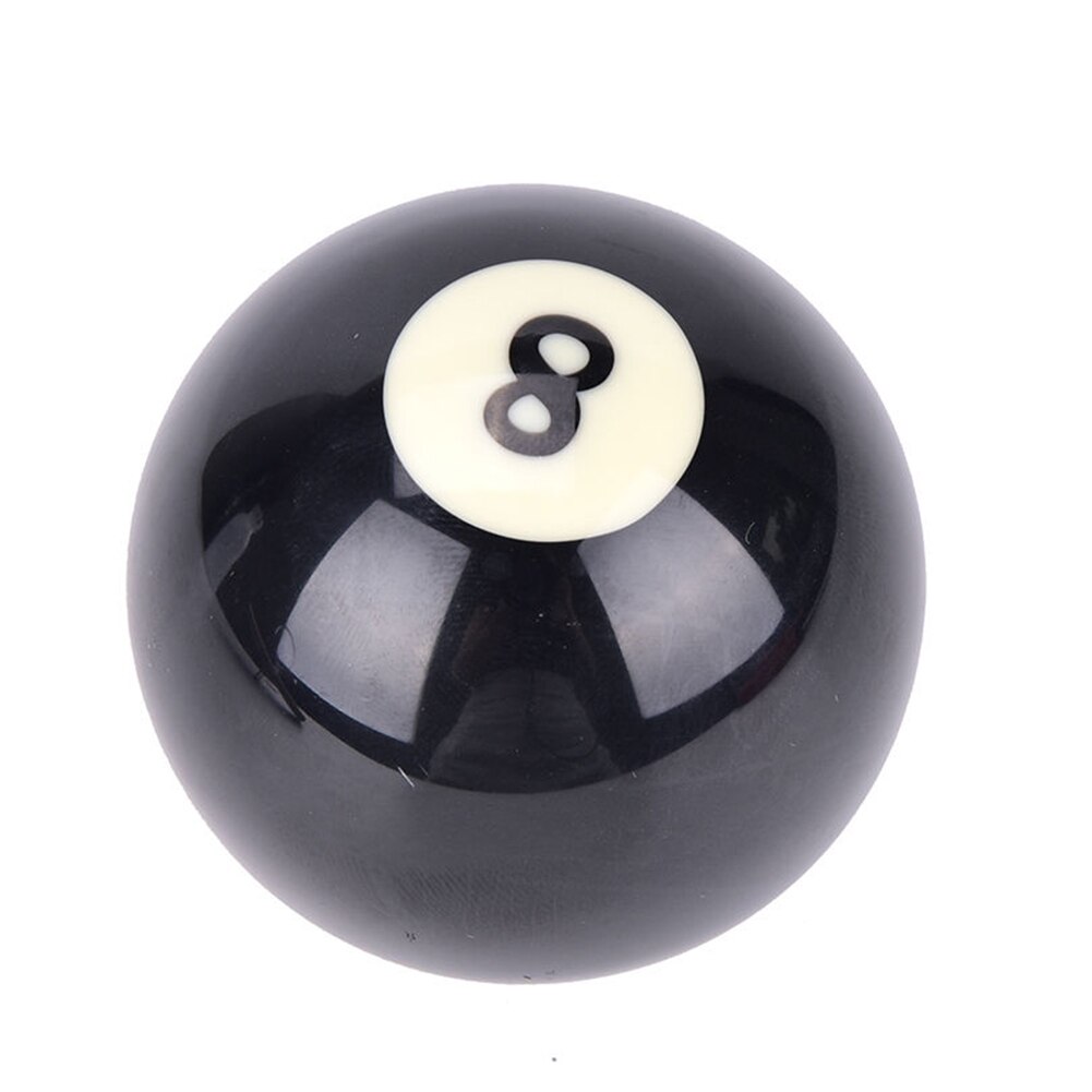 Esporte durável cue bola de bilhar preto indoor substituição piscina acessórios mesa iniciante resina padrão normal número 8 ferramenta