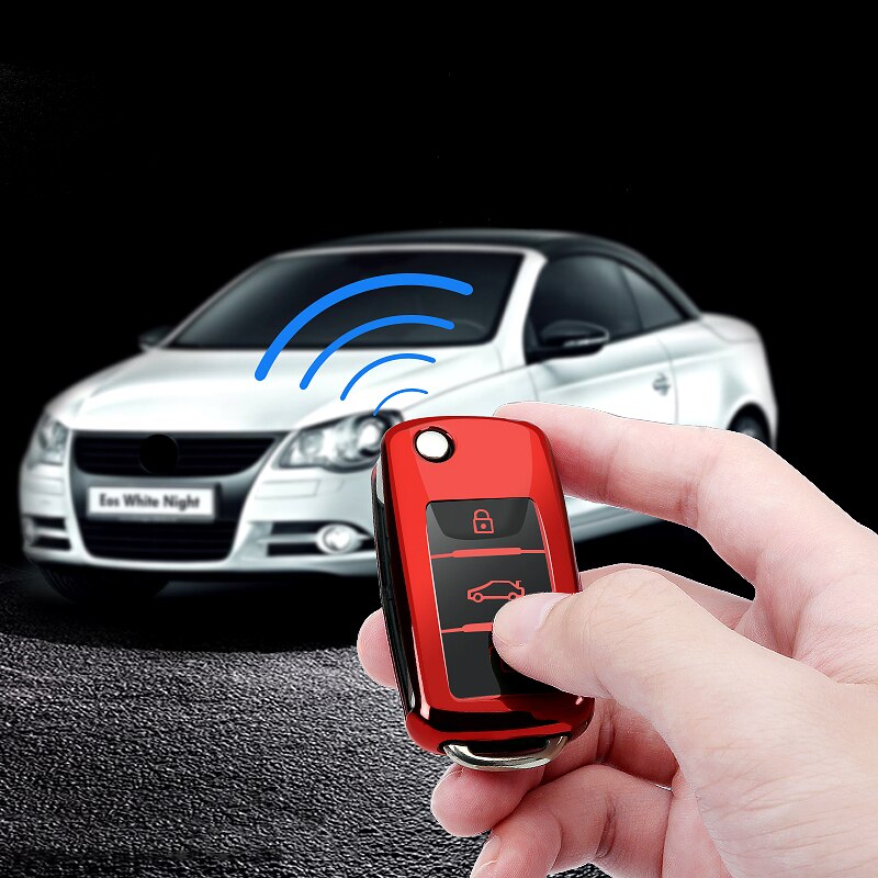 Soft TPU Car Key Case Cover For VW Volkswagen Polo Tiguan Passat B5 B6 B7 Golf 4 5 6 MK6 Jetta Lavida For Skoda Octavia Styling