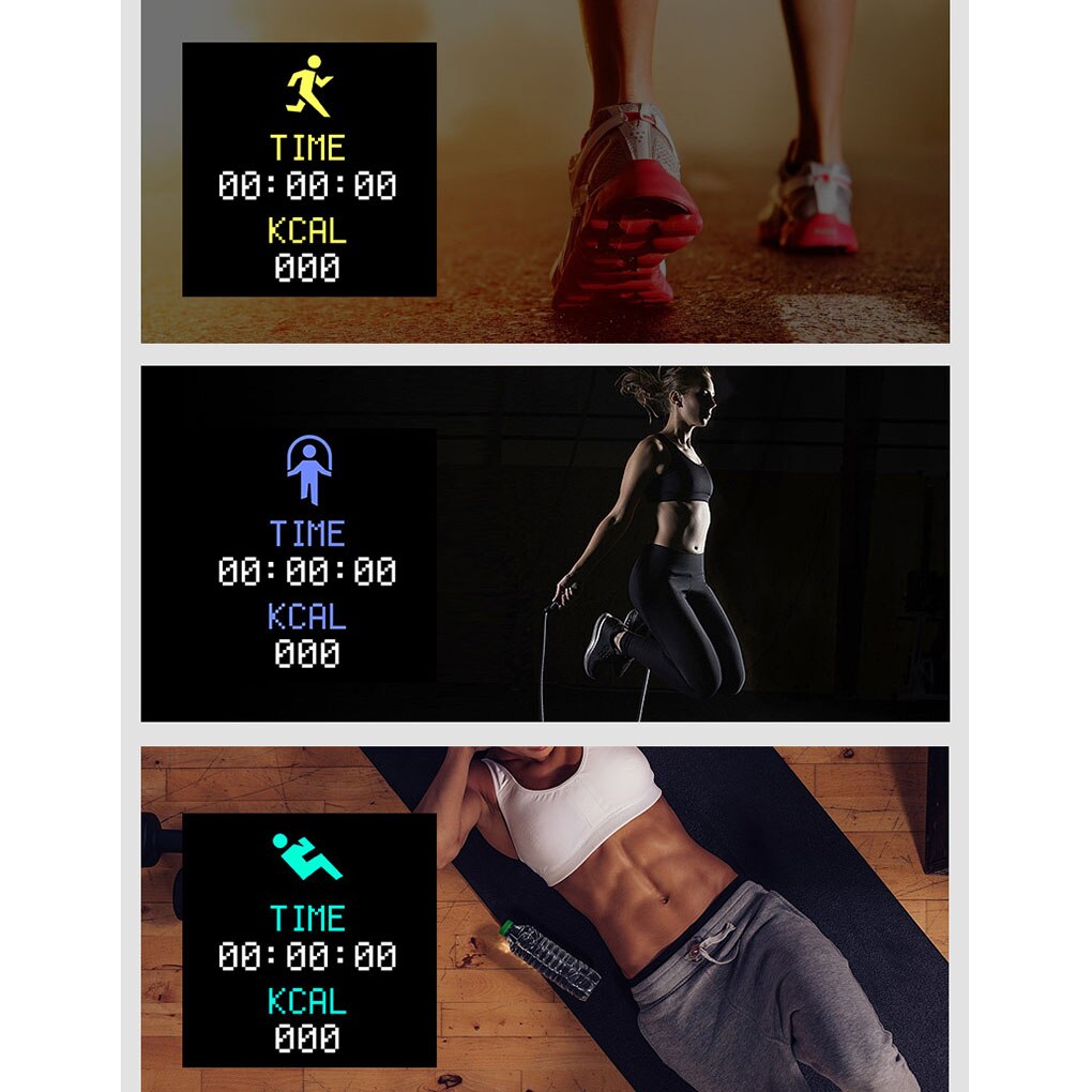 Y68 Bluetooth Smart Horloge V4.0 Sport Fitness Heartrate Smart Band Bloeddrukmeter Fitness Tracker Polsbandje Accessoires