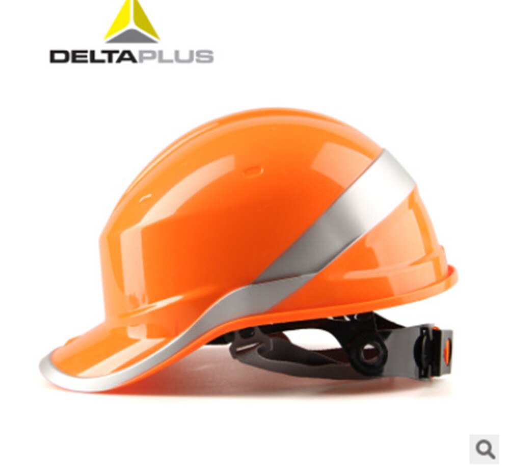 Helm Helm Werk Cap Abs Isolatie Materiaal Met Fosfor Streep Bouwplaats Isolerende Bescherm Helm Fiets: Oranje
