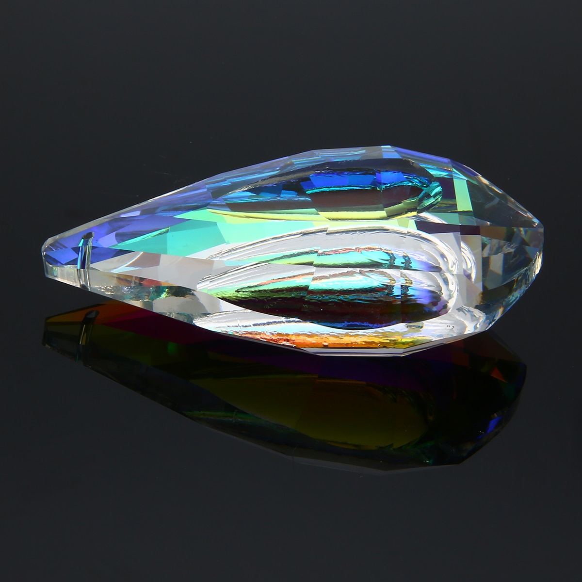 1pc 76mm Colorful Chandelier Glass Crystals Drops K9 Crystal Lamp Prisms Parts Drops Pendants
