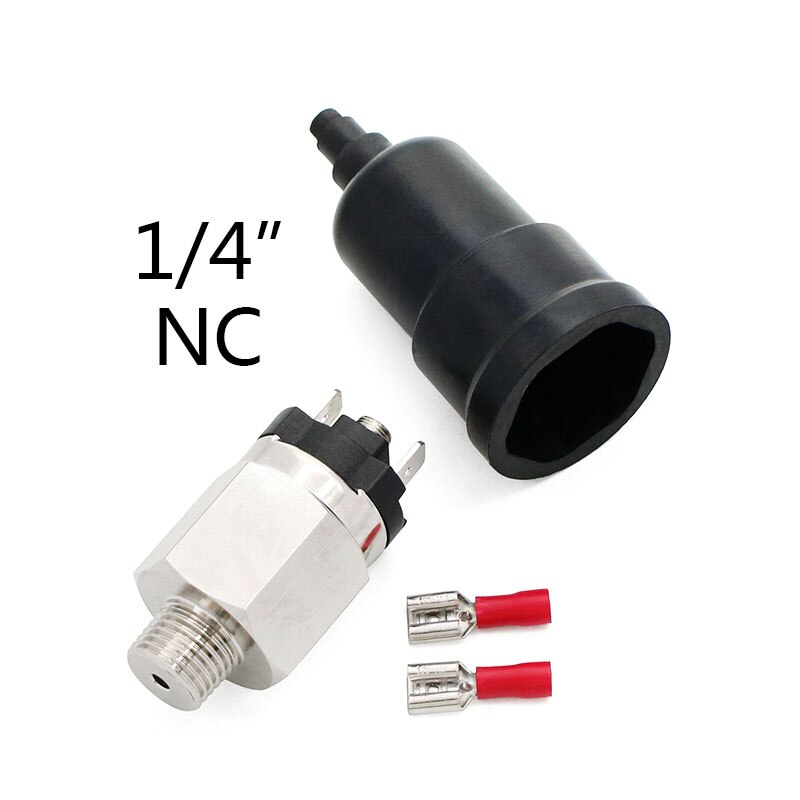 1/4" 1/8'' Micro Pressure Adjustable Diaphragm Hydraulic Switch QPM11-NC / QPM11-NO Pressure Switch Wire External Thread Nozzle: QPM11 1 4 NC