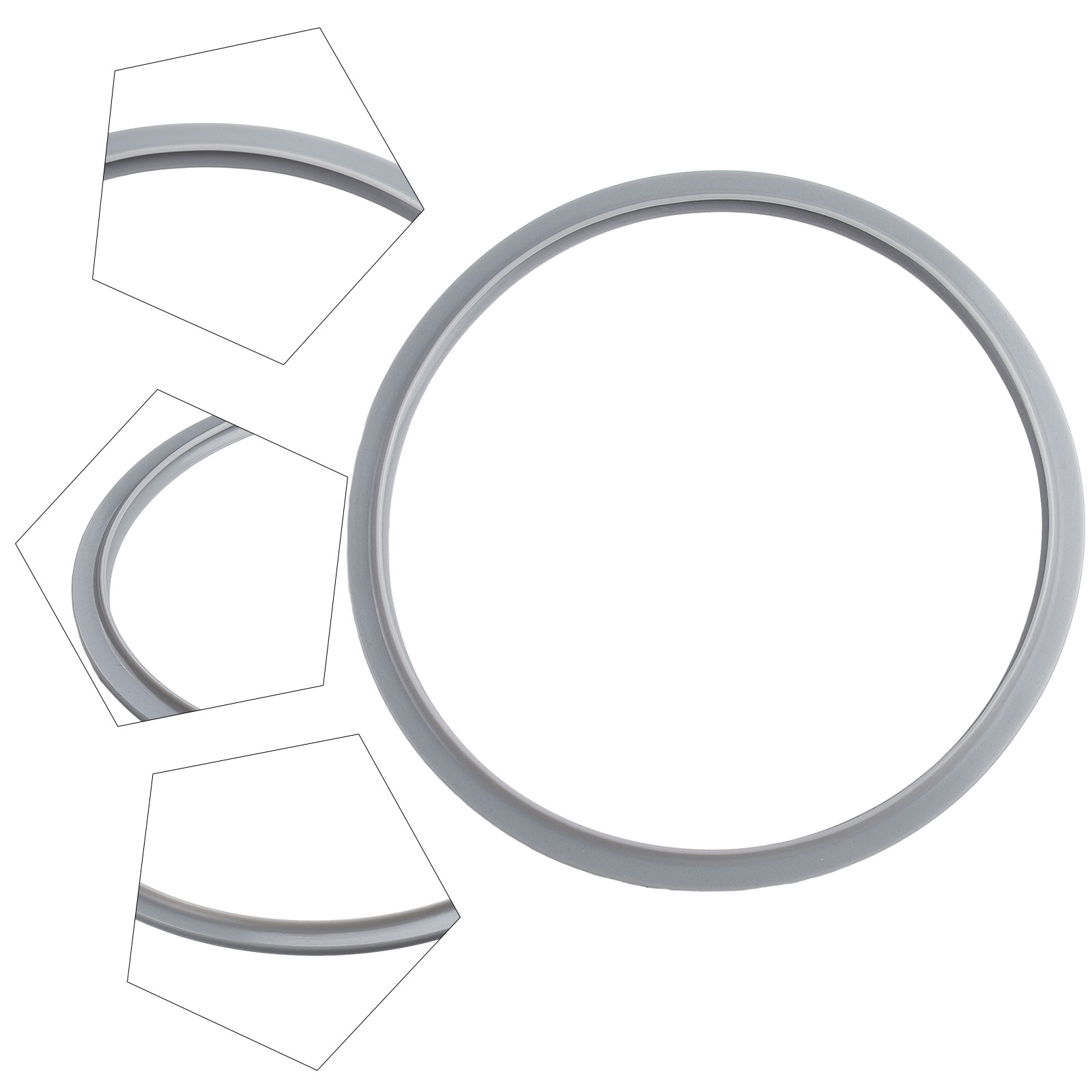 Ringdichtung, Dichtungsring, Silikon, Werkzeugteil, Schnellkochtopf, Ersatzdichtung, Dichtungsring, Gummi, 22 cm, Küchenbedarf