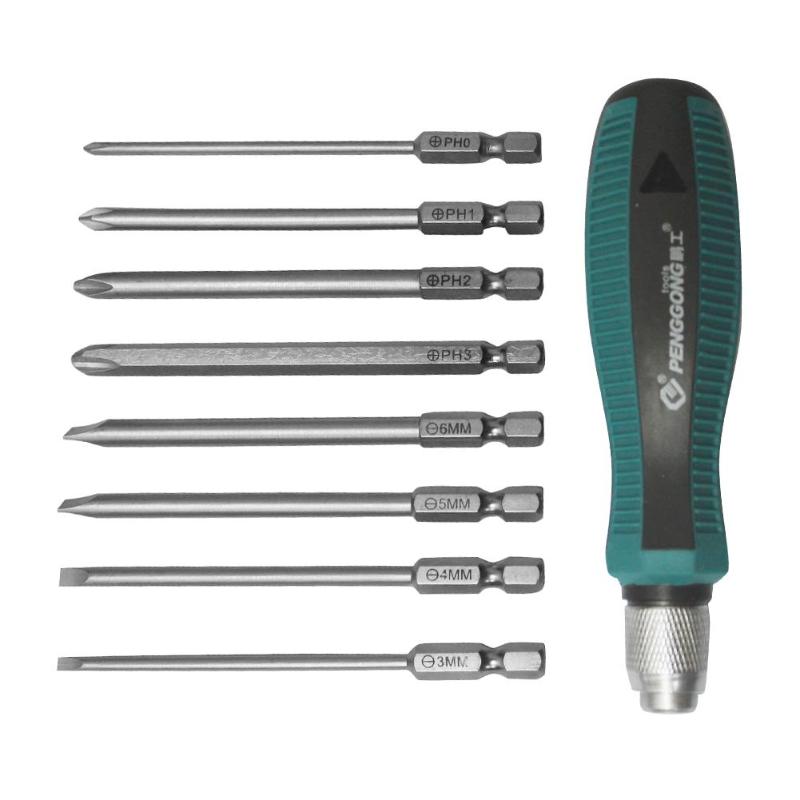 9pcs Screwdriver Set S2 Alloy Steel Replaced Precision Screwdriver Blade Heads Opening Repair Tool Kit