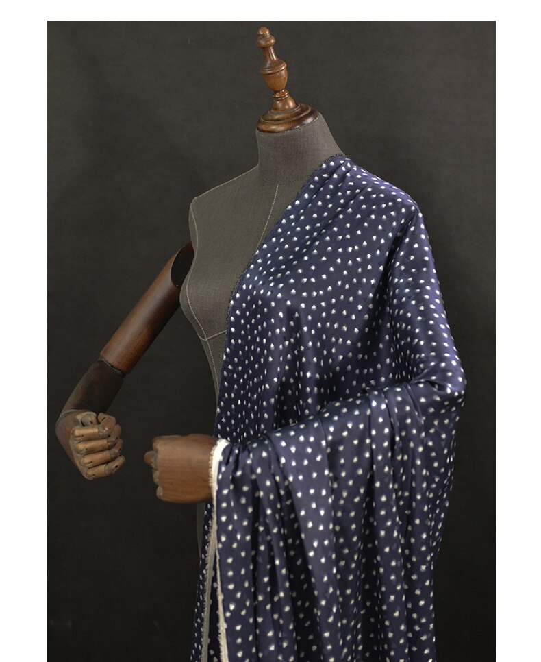 100cm*135cm geometriske 100%  silke charmeuse stof jacquard silke kjole materiale