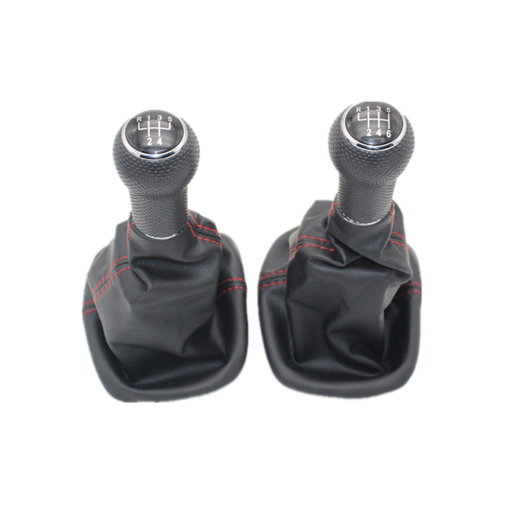 For Seat Leon 2000 2001 Car Styling 5 Speed 6 Speed 23 mm Insert Hole Car Gear Stick Shift Level Knob With Leather Boot