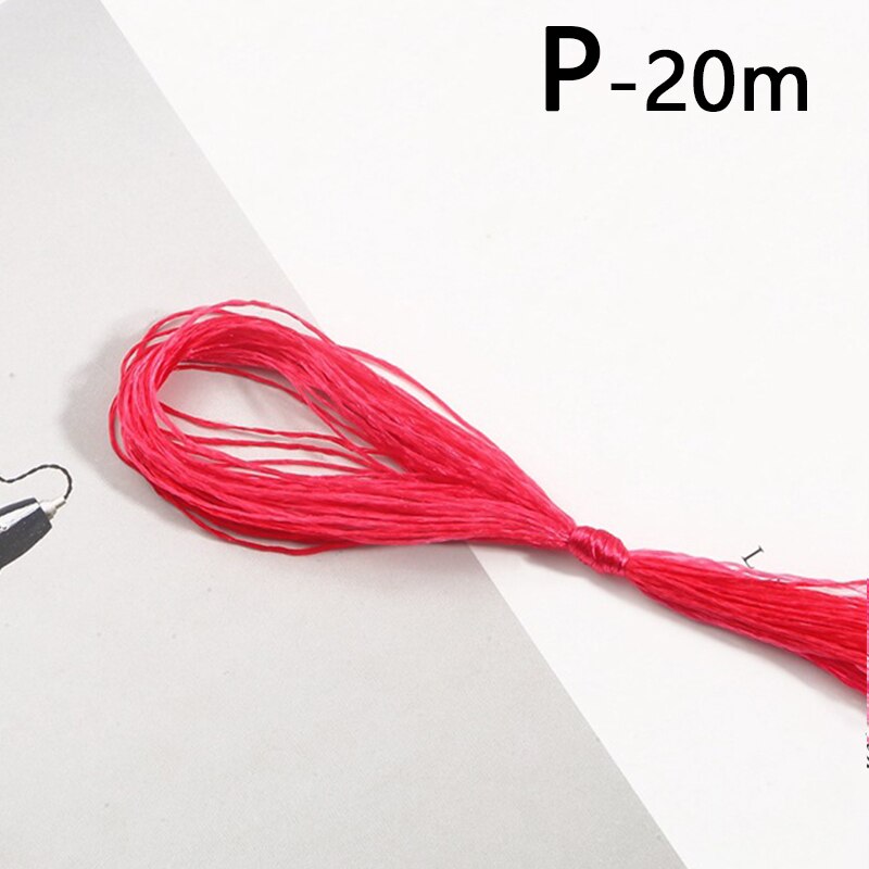 20M Polyester Embroidery Thread Gradient Cross Stitch Floss Threads Cotton Sewing Skeins Skein Kit DIY Sewing Tool Crafts: P