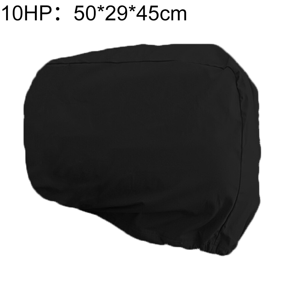 10HP/40HP/100HP/200HP Boat Yacht Outboard Motor Waterproof Protection Rain Cover Marine Accessories cover: Black 10HP